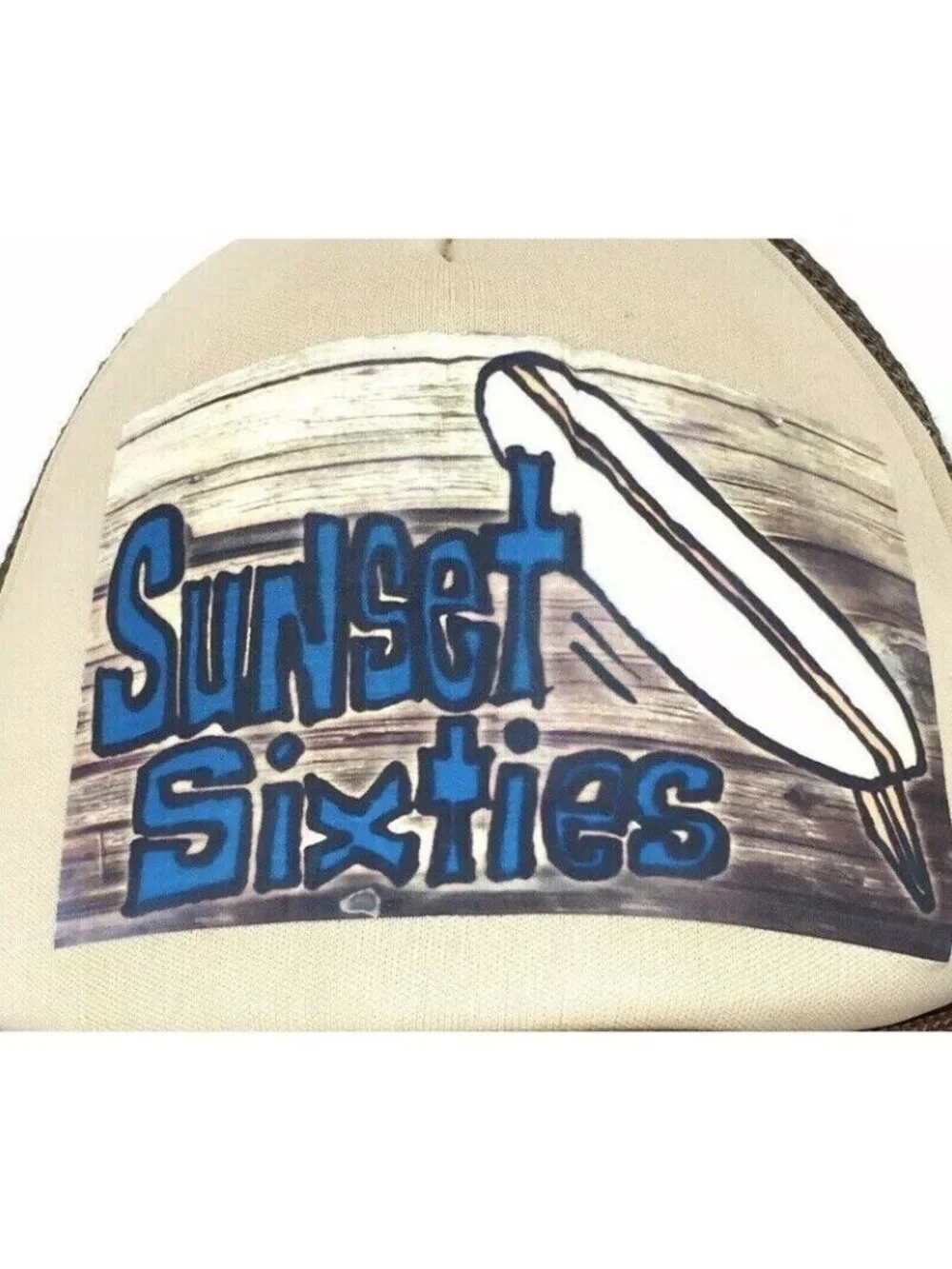 Otto Vintage Surfer Trucker Hat Sunset Sixties Foam Mesh Back Adj. Snapback